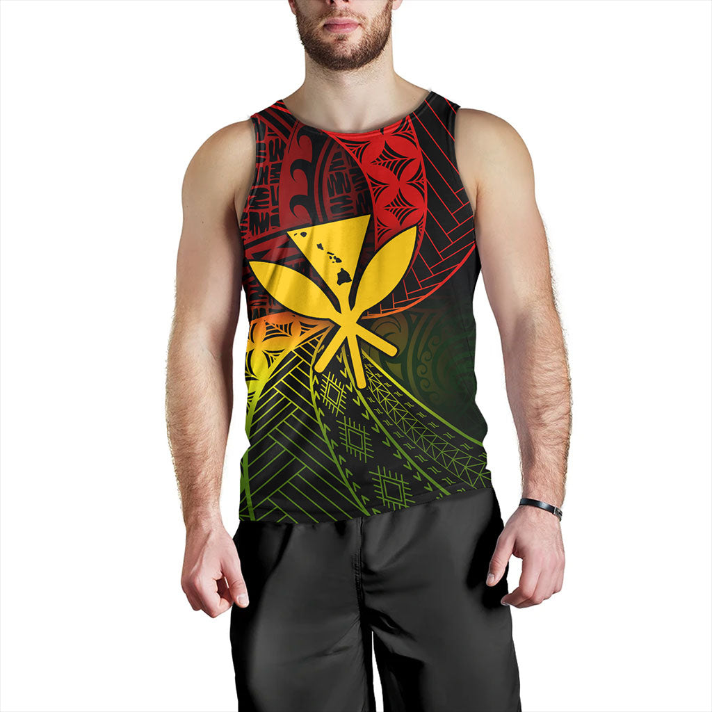 Hawaii Tank Top The Map Hawaii Inside Kanaka Maoli Style Reggea
