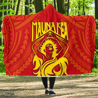 Hawaii Mauna Kea - Hooded Blanket - Pele Goddess