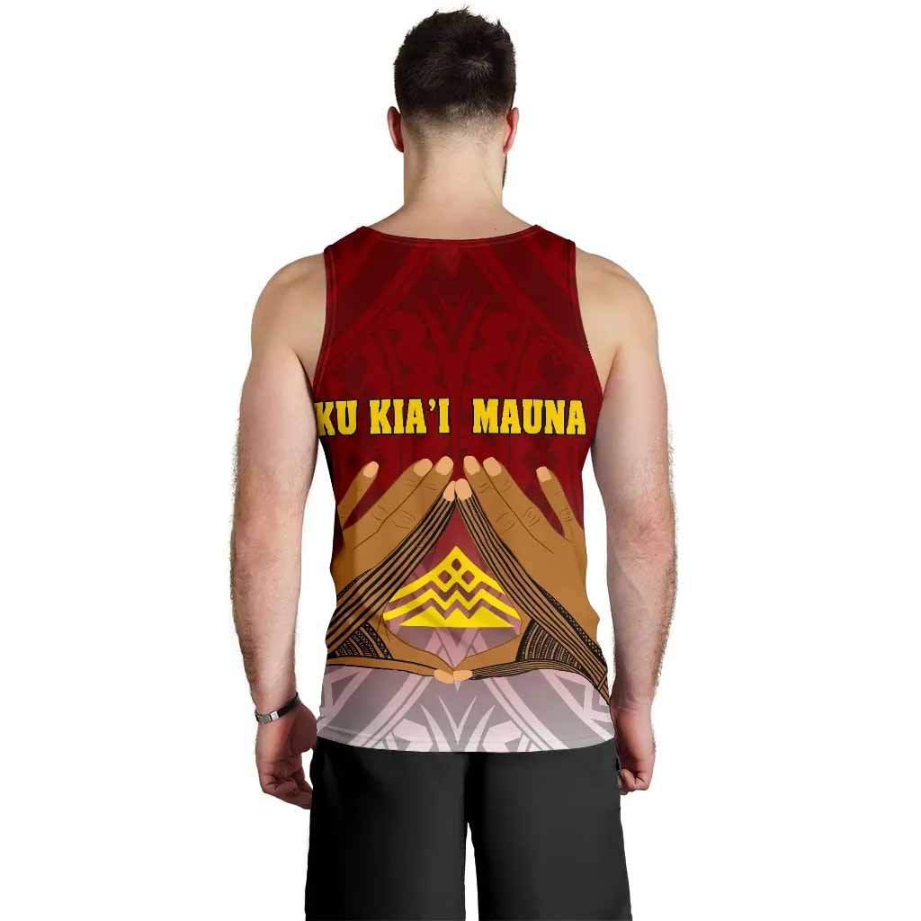 Hawaii Mauna Kea Men Tank Top - Hand Sign Symbol