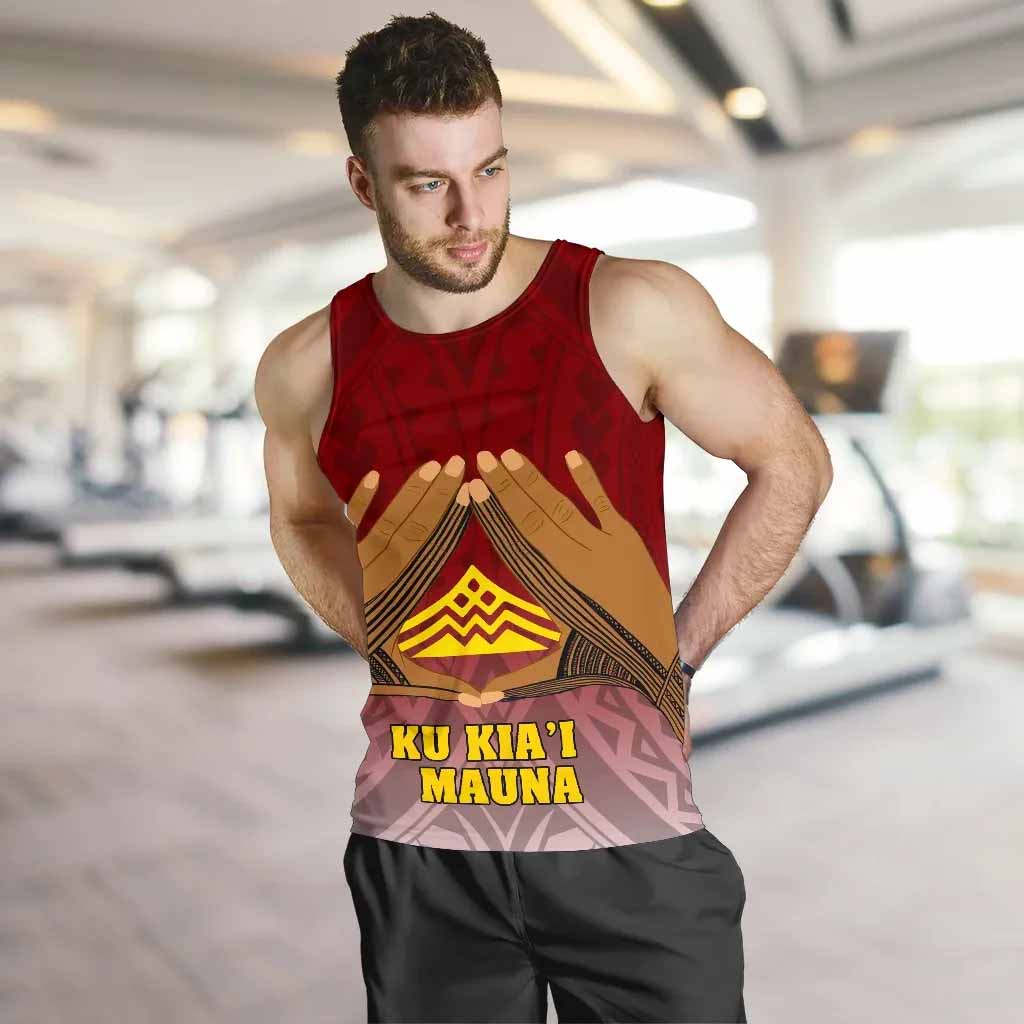 Hawaii Mauna Kea Men Tank Top - Hand Sign Symbol