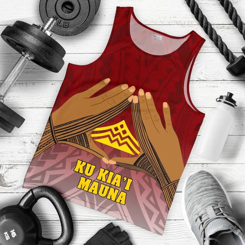 Hawaii Mauna Kea Men Tank Top - Hand Sign Symbol