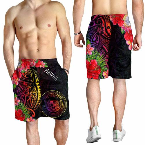 Hawaii Men Shorts - Tropical Hippie Style