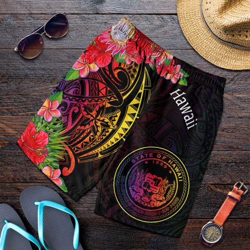 Hawaii Men Shorts - Tropical Hippie Style