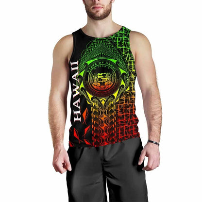 Hawaii Men Tank Top - Hawaii Seal Rocket Style (Reggae)28