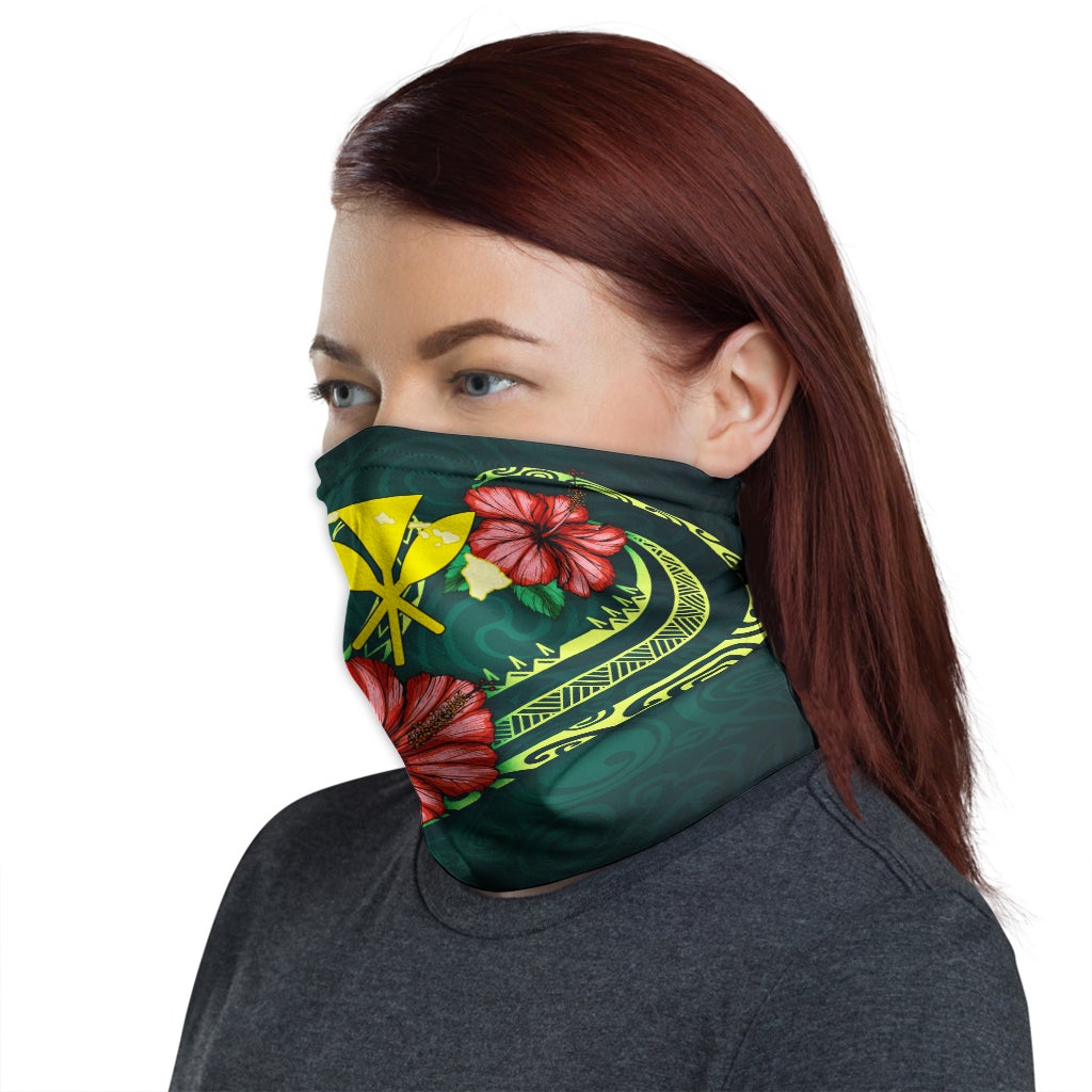Hawaii Neck Gaiter - Hibiscus With Seal