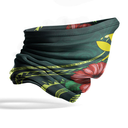 Hawaii Neck Gaiter - Hibiscus With Seal