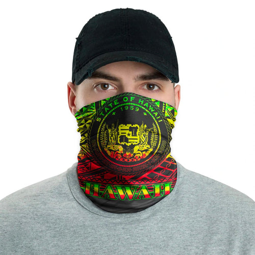 Hawaii Neck Gaiter - Horizontal Pattern Reggae