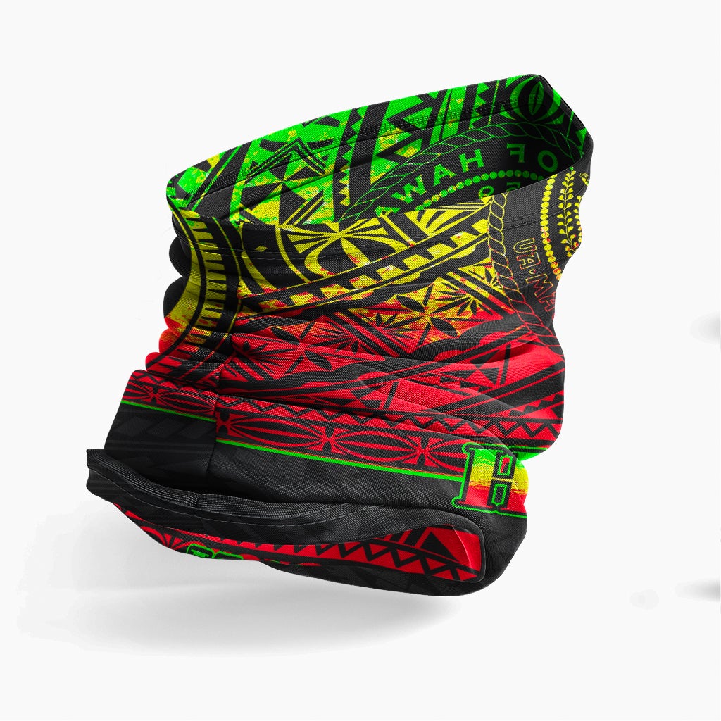 Hawaii Neck Gaiter - Horizontal Pattern Reggae