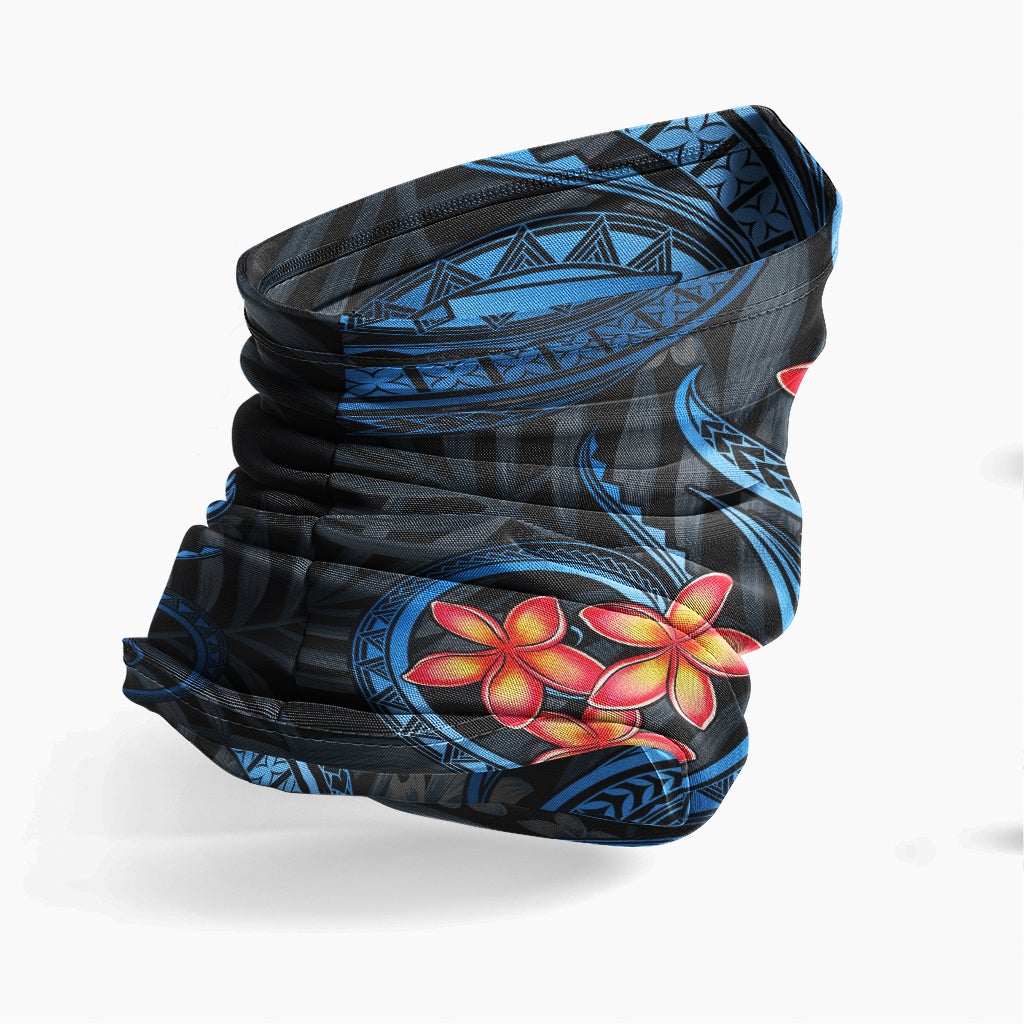 Hawaii Neck Gaiter - Plumeria Blue