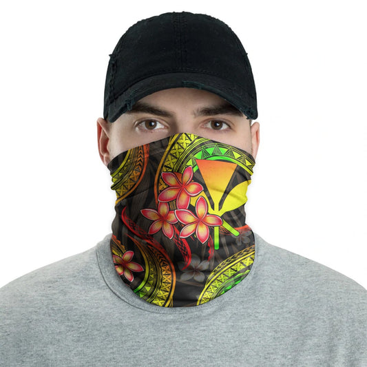 Hawaii Neck Gaiter - Plumeria Reggae