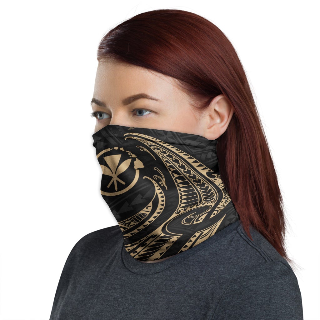 Hawaii Neck Gaiter - Tribal Wave Gold