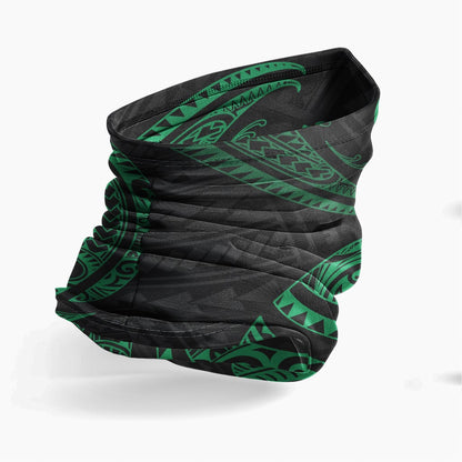 Hawaii Neck Gaiter - Tribal Wave Green