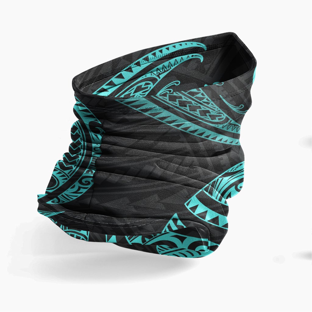 Hawaii Neck Gaiter - Tribal Wave Turquoise