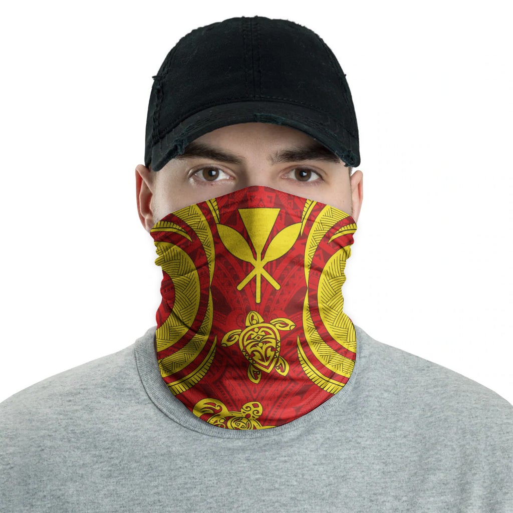 Hawaii Neck Gaiter - Turtle Tentacle Gold