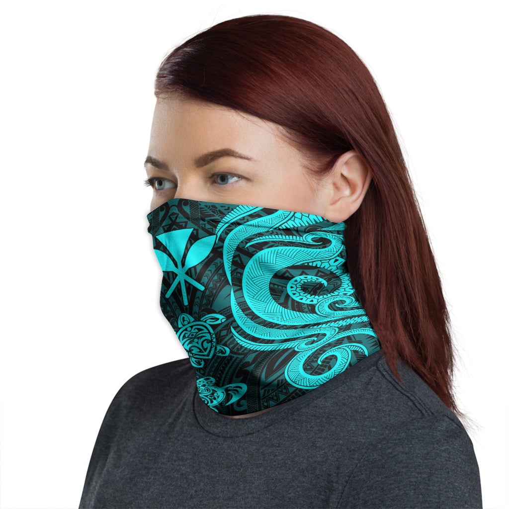 Hawaii Neck Gaiter - Turtle Tentacle Turquoise