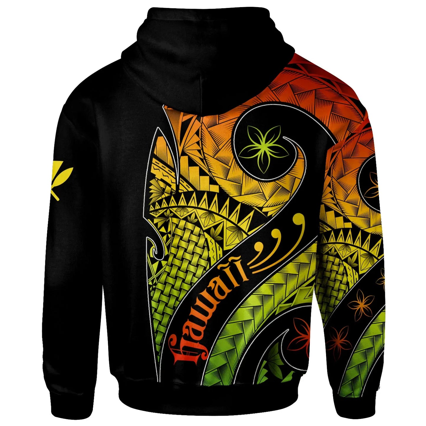 Hawaii Personalised Hoodie - Hawaii Polynesian Decorative Patterns