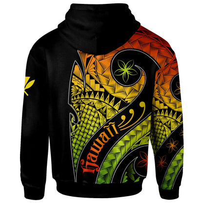 Hawaii Personalised Hoodie - Hawaii Polynesian Decorative Patterns