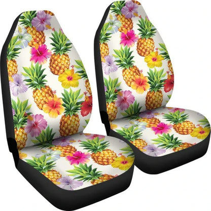Hawaii Car Seat Cover - Pineapple Hibiscus - 04