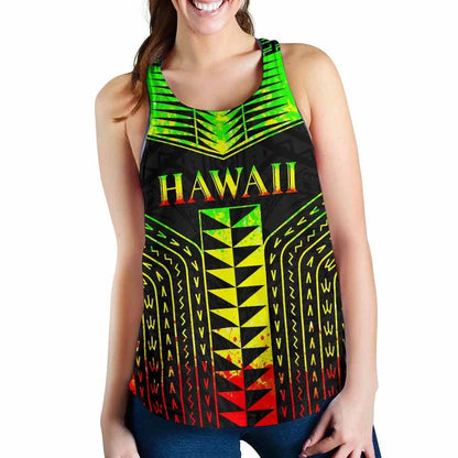 Hawaii Polynesia Tribal Women Tank Top - Reggae Style