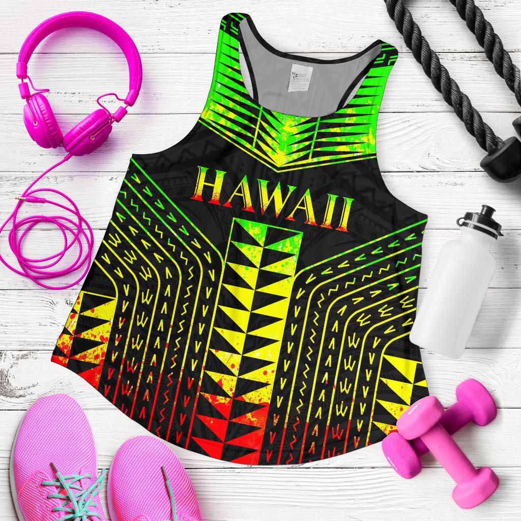 Hawaii Polynesia Tribal Women Tank Top - Reggae Style