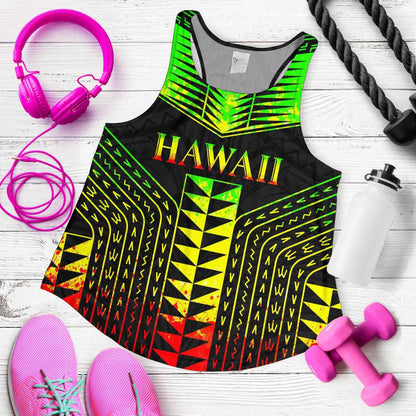 Hawaii Polynesia Tribal Women Tank Top - Reggae Style