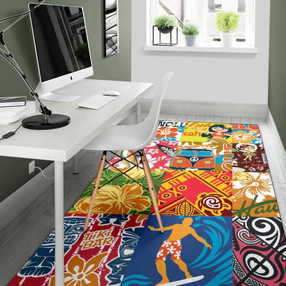 Hawaii Polynesian Area Rug - Famous Ones In Hawaii