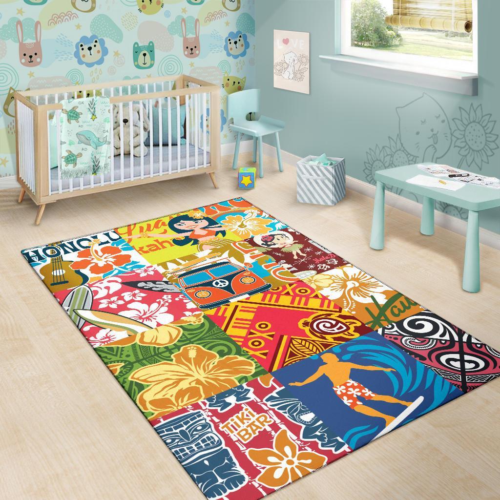 Hawaii Polynesian Area Rug - Famous Ones In Hawaii