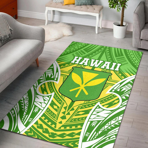 Hawaii Polynesian Area Rug - Hawaiian Pattern With Seal