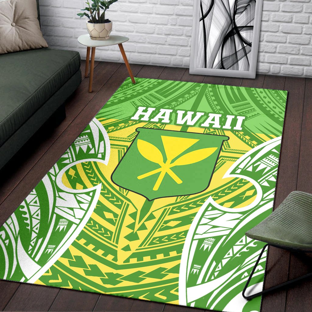 Hawaii Polynesian Area Rug - Hawaiian Pattern With Seal