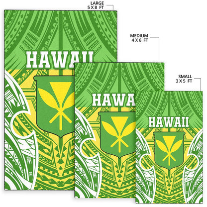 Hawaii Polynesian Area Rug - Hawaiian Pattern With Seal