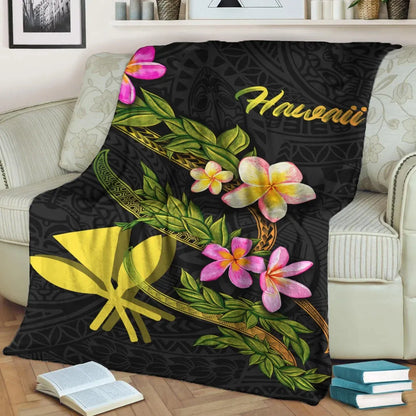 Hawaii Polynesian Blanket - Plumeria Tribal