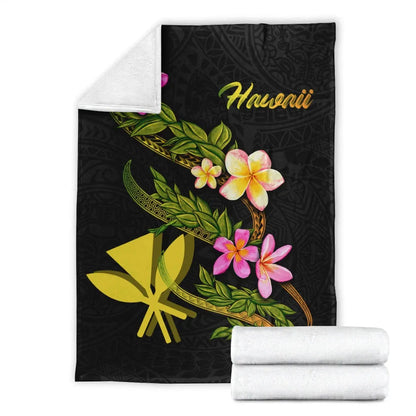 Hawaii Polynesian Blanket - Plumeria Tribal