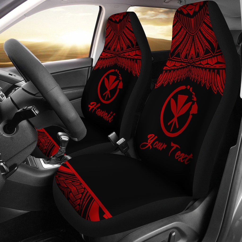 Hawaii Polynesian Car Seat Cover - Hawaii Pride Red Version