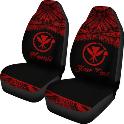 Hawaii Polynesian Car Seat Cover - Hawaii Pride Red Version