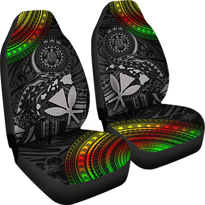 Hawaii Polynesian Car Seat Covers - Kanaka Maoli Hawaiian Map
