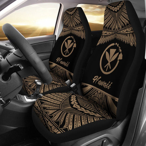 Hawaii Polynesian Car Seat Covers - Pride Gold Version