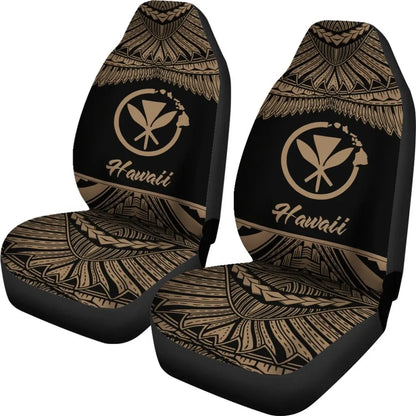 Hawaii Polynesian Car Seat Covers - Pride Gold Version