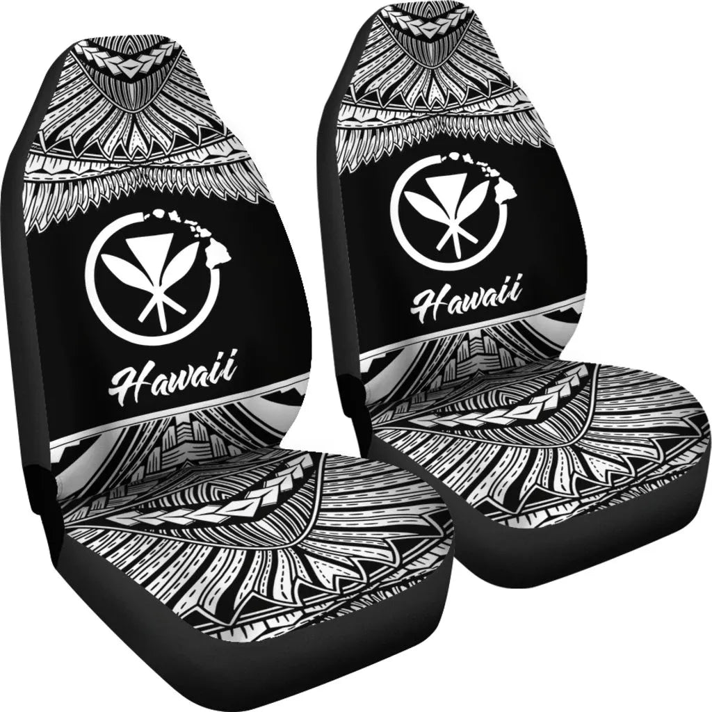 Hawaii Polynesian Car Seat Covers - Pride White Version