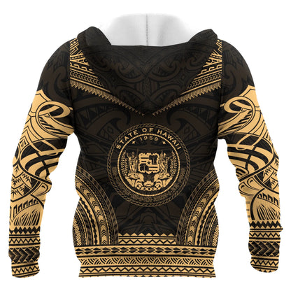 Hawaii Polynesian Chief Hoodie - Gold Version