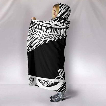 Hawaii Polynesian Custom Personalised Hooded Blanket - Hawaii Pride White Version