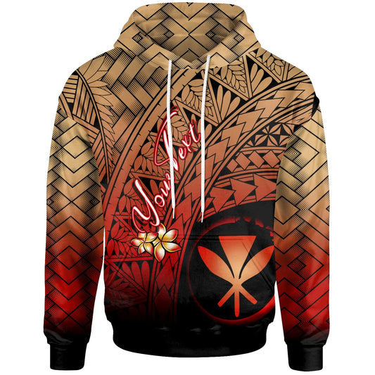 Hawaii Polynesian Custom Personalised Hoodie - Plumeria Tattoo Tribal