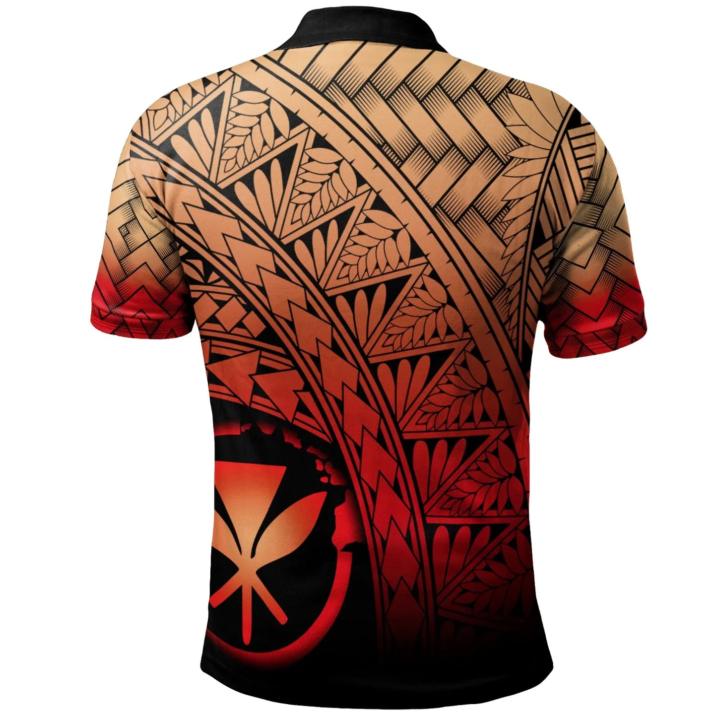 Hawaii Polynesian Custom Personalised Polo Shirt - Plumeria Tattoo Tribal