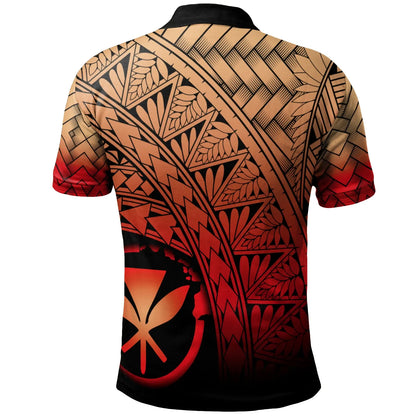Hawaii Polynesian Custom Personalised Polo Shirt - Plumeria Tattoo Tribal