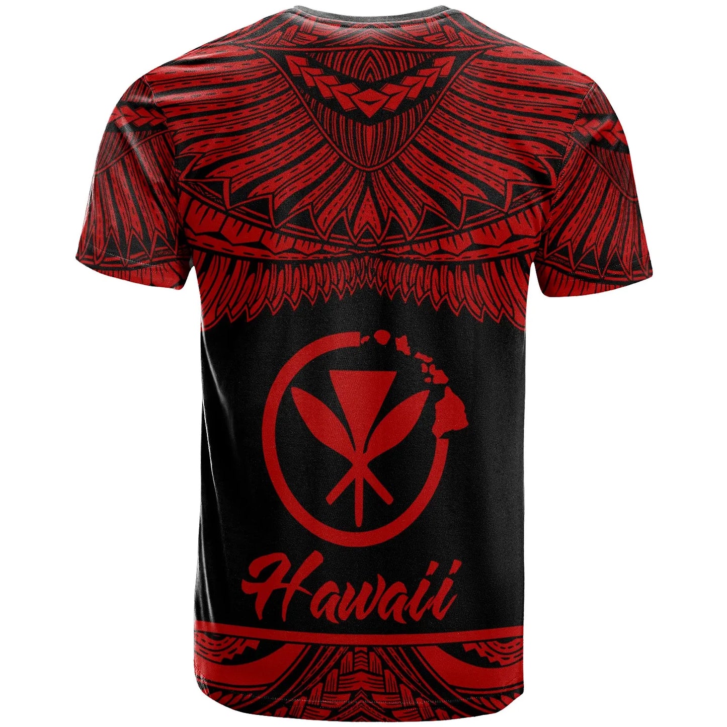 Hawaii Polynesian Custom Personalised T-Shirt - Hawaiian Pride Red Version