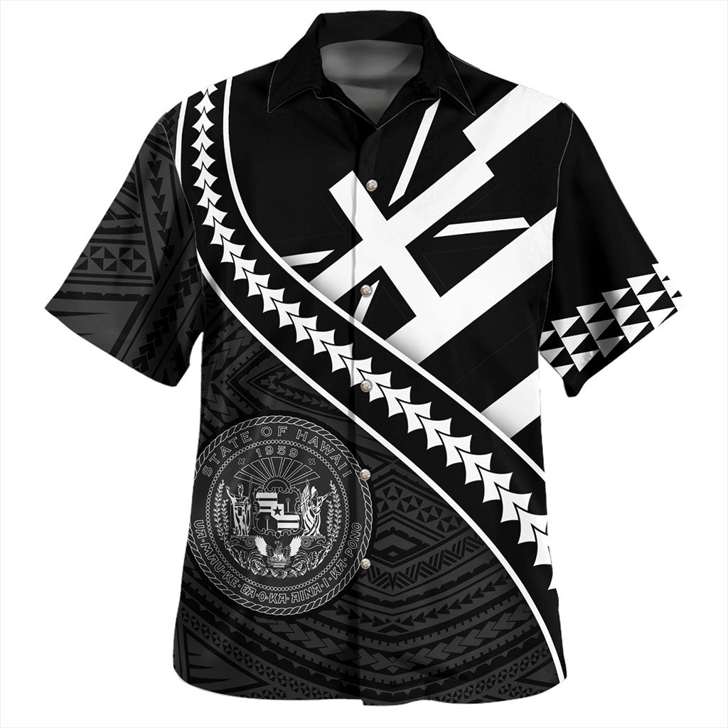 Hawaii Hawaiian Shirt Polynesian Flag Black Unique Style