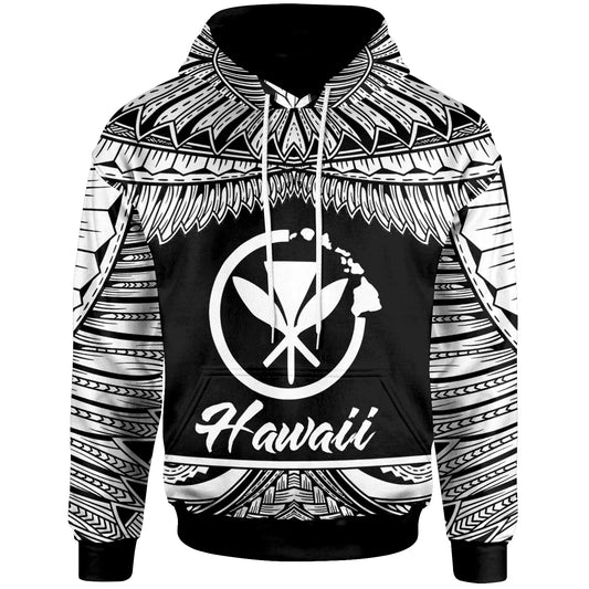 Hawaii Polynesian Hoodie - Hawaii Pride White Version
