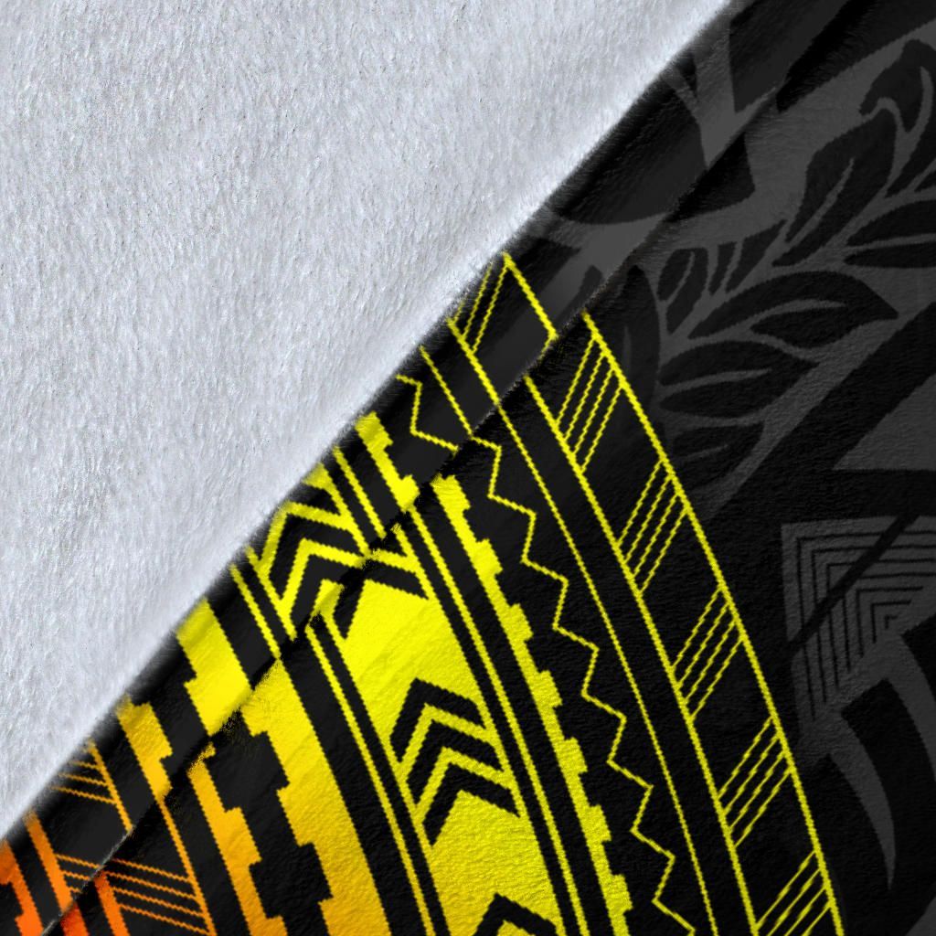 Hawaii Polynesian Premium Blanket - Kanaka Maoli Hawaiian Map