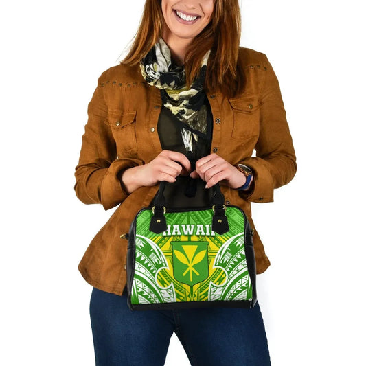 Hawaii Polynesian Shoulder Handbag - Hawaiian Pattern With Seal