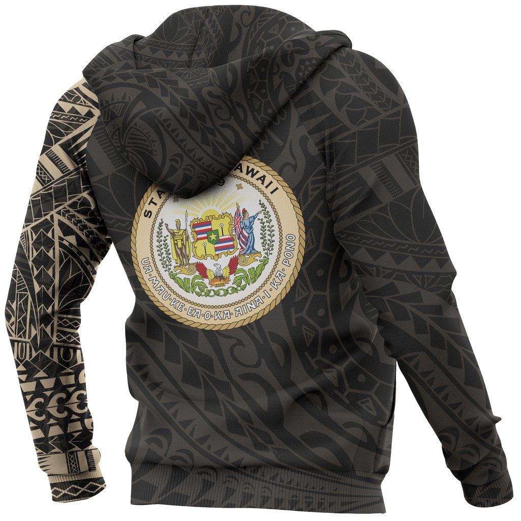 Hawaii All-Over Hoodie - Hawaii Polynesian Tattoo Style
