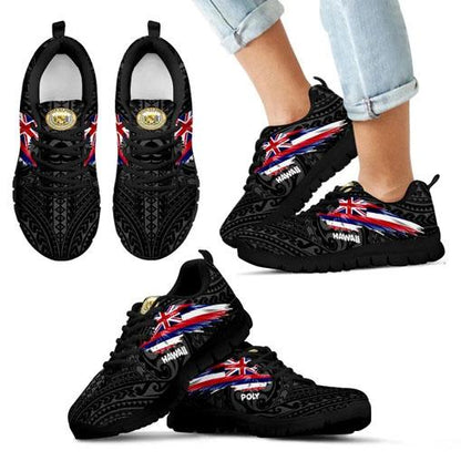 Hawaii Sneakers - Hawaii Seal & Flag Wing